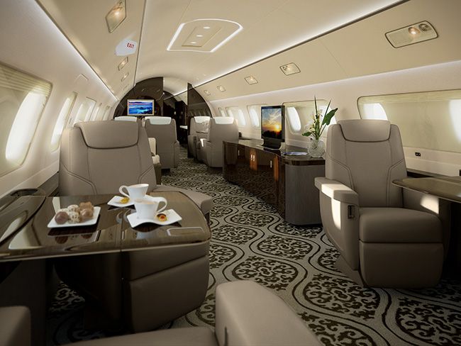 Foundation dishonest suit Așa arată interiorul unui avion privat de 53 de milioane de dolari